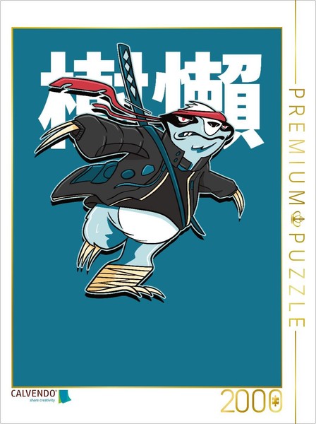 Calvendo Puzzle Samurai Sloth | 2000 Pieces, Finished Size 35.4 × 26.4 In (90 ×-image