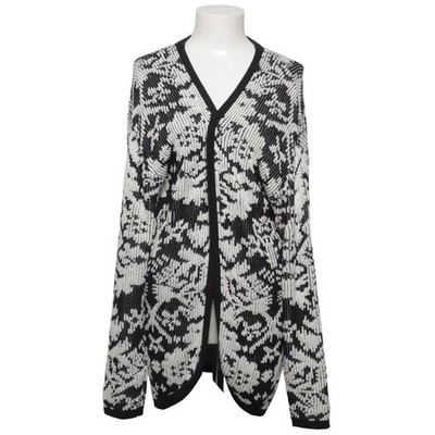 Minkpink, Strickjacke, Damen, Größe: M/L, Schwarz/Weiß, Print, Grobstrick #shO
