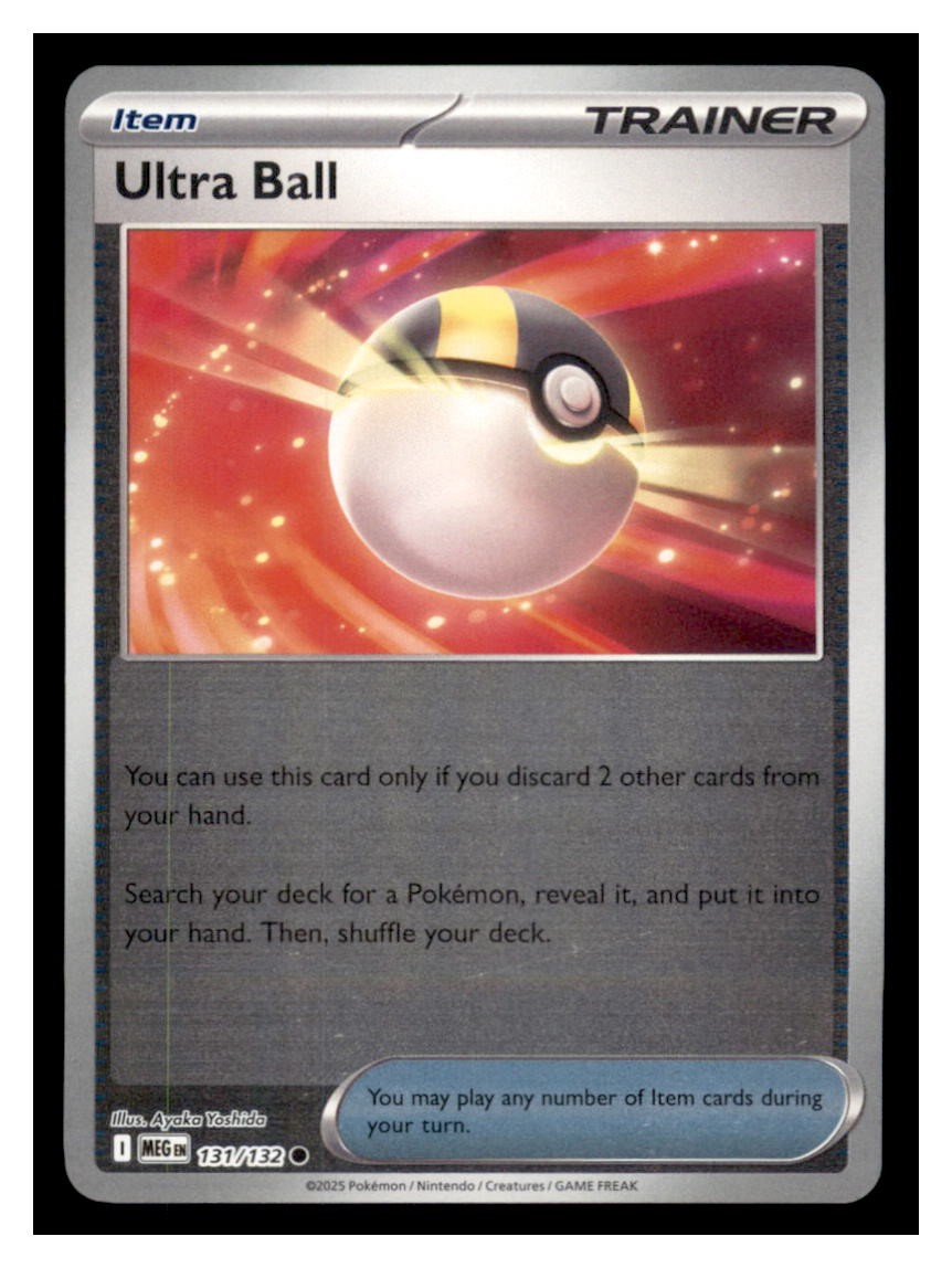 Ultra Ball Reverse Holo - ME01: Mega Evolution 131/132 -Common- Pokémon NM