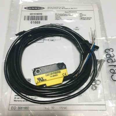 1pcs New BANNER QS18VN6RB Photoelectric Switch Sensor Fast Shipping