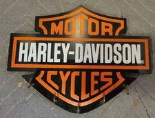 Harley-Davidson Key Holder Wall Hook Rack Organizer Logo Sign Motorcycle Gift