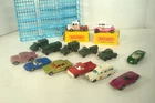 14 LESNEY MATCHBOX TRUCKS AMBULANCE PICKUP RACECARS ARMY 57 CHEVY 1960's NICE
