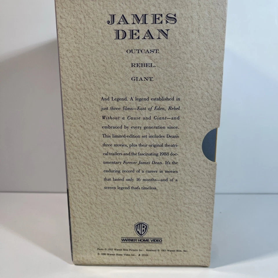James Dean 35th Anniversary Collection VHS Factory Giant Rebel East Of Eden - Image 3 of 4