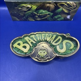 Battletoads  June 2017 Loot Crate Gaming Exclusive Nes Gold Tone Belt Buckle NIB