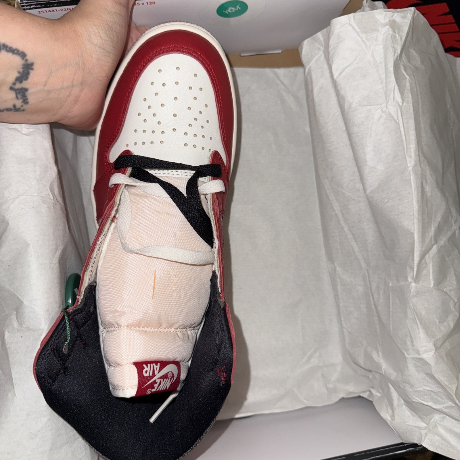 SAOLA Air Jordan 1 Lost and Found Chicago taglia 9 5