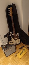 E-Bassgitarre Fender Mike Dirnt Road Worn Precision MN WBL weiß