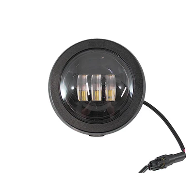 PHARE FEU AVANT COMPLET LED SANS ANGEL EYES NOIR EVOK POUR VESPA PK 50 - Photo 1/4
