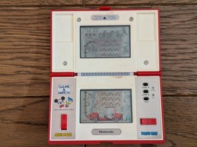 NINTENDO GAME & And Watch Mickey & Donald w/ Manual Booklet 1982 JAPAN Mouse