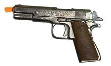 Vintage Colt Army 45 PAM-PAM 1911 Cap Gun Toy Redondo Made In Spain 1960's 4"