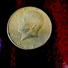 1967 KENNEDY HALF DOLLAR 40% SILVER GOLD TONED