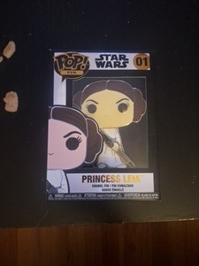 Funko Pop! Pin Princess Leia Star Wars Disney Enamel Pin Pop 01