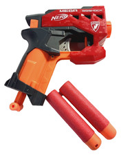 Nerf N-Strike Mega Bigshock Toy Gun Blaster Pistol 2013 Red C-031G Tested