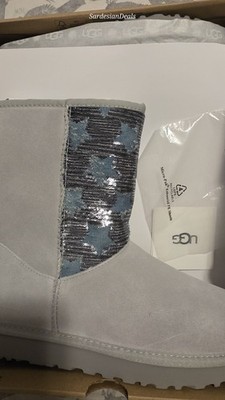 UGG Classic Short Sequin Women's Boot, Size 10  #1111029 