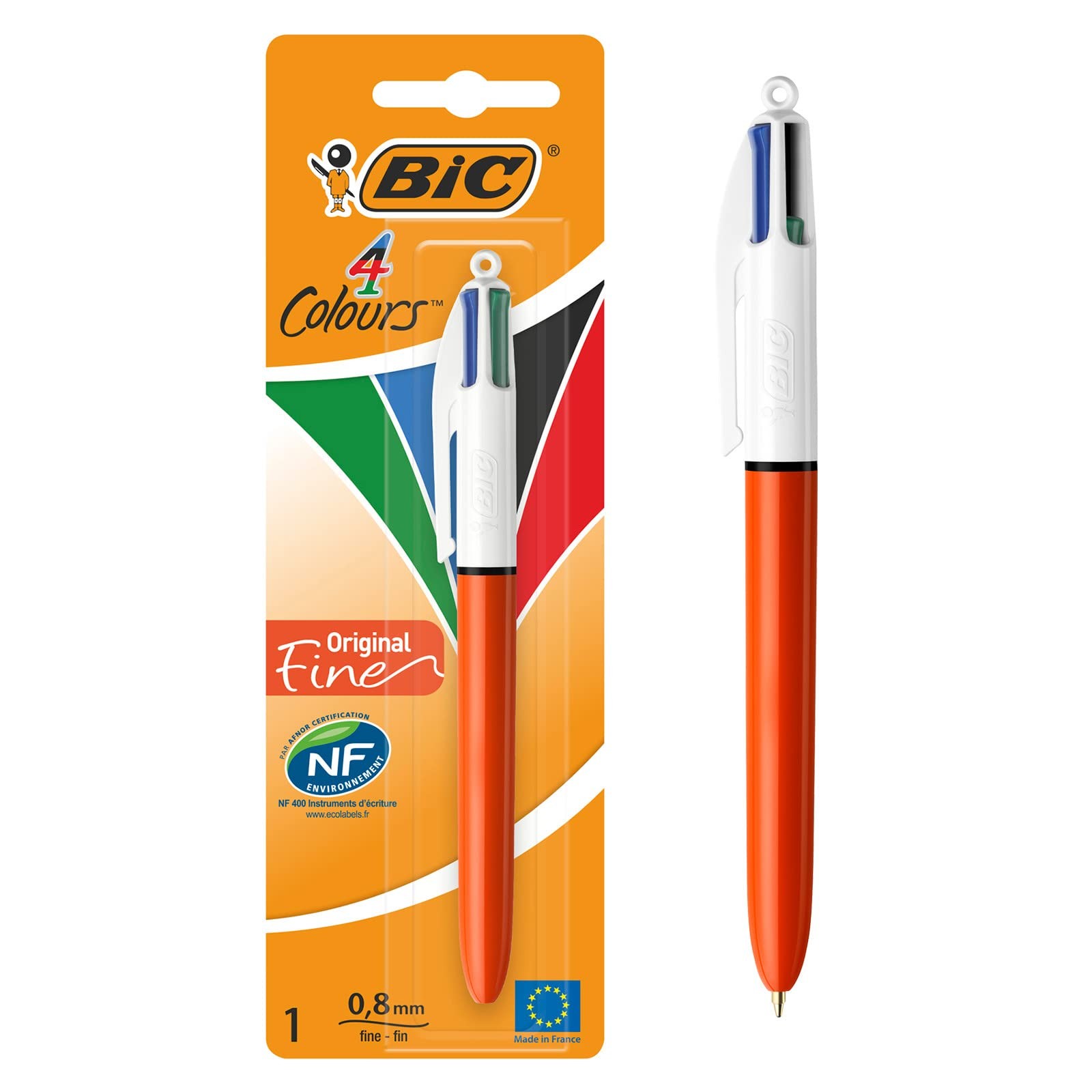 BIC 4 Colour Original Fine Lead Ballpoint Pen 1 Count (Pack of 1)