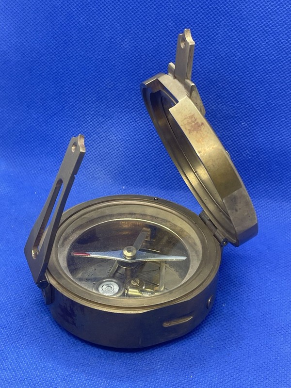 An Early20th Century Compass W/Natural Sine Table Made By Stanley Works London