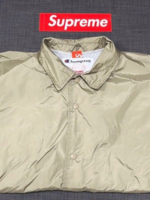 L Tan Supreme Champion Coaches Jacket Tan 24SS Supreme Champion 