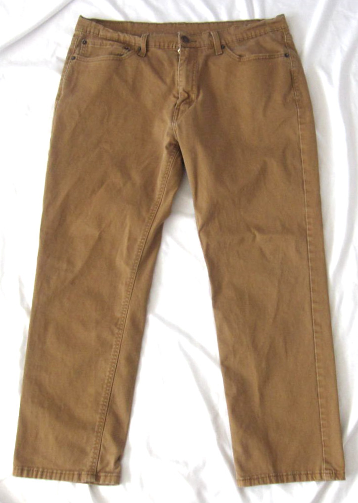 Levis 541 Pants Athletic Straight Khaki Men Sz 36 x 26 (MP511)