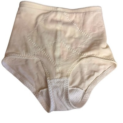 Vintage Honors Girdle Panties M Nylon Shaper Panty Briefs Satin Second Skin