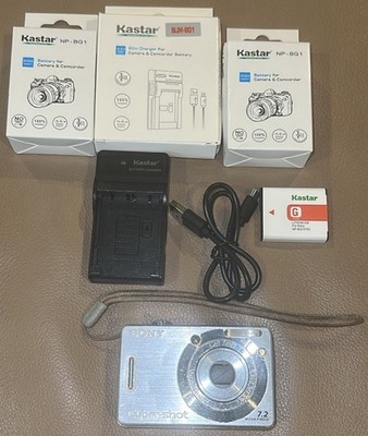Sony Cyber-Shot Digital Camera (Silver) #DSC-W55- W/(NEW) Charger & 2-Batteries
