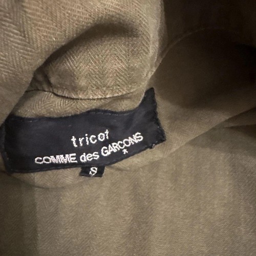 Giacca kaki militare COMME des GARÇONS bottoni perle usata taglia S - Foto 5 di 12