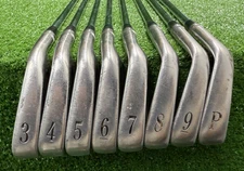 Titleist DCI Black 762 Iron Set 3-PW / Rifle 6.0 Stiff Steel / NEW GRIPS /sa6563