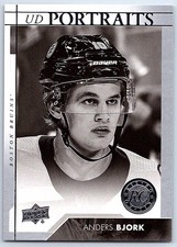 2017-18 Upper Deck UD Portraits Anders Bjork Rookie Boston Bruins #P-101