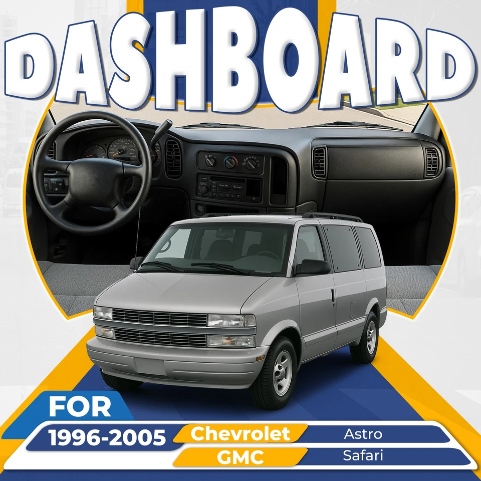Gray Gauge Cluster Dash Radio Bezel For 1996-2005 Chevrolet Astro/ GMC Safari - Image 2 of 4
