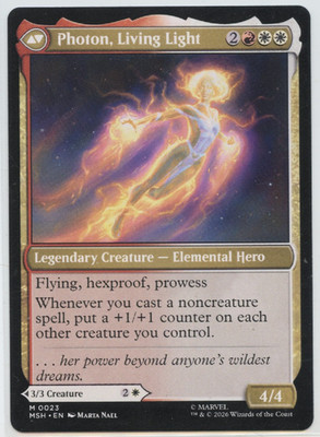 2026 MTG: Marvel Super Heroes PHOTON Living Light Two Sided Monica Rambeau M 23