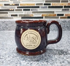 NEW Sunset Hill Stoneware Mug Camp ToknowHim Pisgah, AL drip glaze handmade USA
