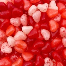 Heart Shaped Jelly Beans - 2 lbs - Candy - Cherry, Strawberry, Watermelon Flavor