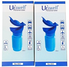 2 St&uuml;ck Uriwell 800ml Miniurinal, Mobiltoilette ausziehbar unisex Version2025
