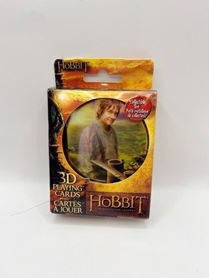 The Hobbit 3D Playing Cards Lenticular Deck in Metal Tin Free Ship