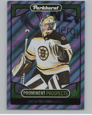 2021-22 Parkhurst Prominent Prospects #PP20 Jeremy Swayman Hockey V105006 