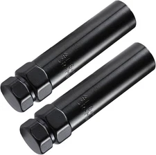 Small 6 Spline Lug Nut Key for Wrench Aftermarket Two 6-Spline, Black 