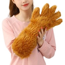 Cartoon Long Fur Gloves Cute Glove Long Gloves Cartoon Animal Costume