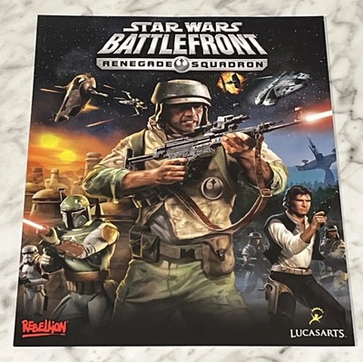 E3 Star Wars Battlefront Renegade Squadron 2004-07 Press Promo Sell Sheet