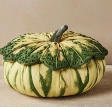 John Derian Target 2023 Squash Shaped Pillow Thanksgiving Fall Beaded Gourd