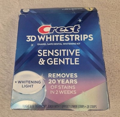   3D WHITESTRIPS SENSITIVE&GENTLE MIT LED LAMPE  