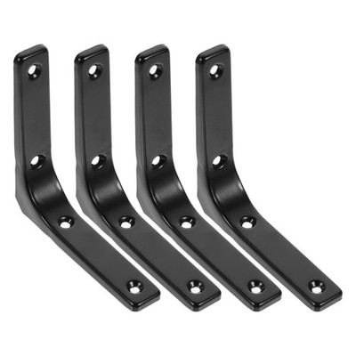 4 Pcs Regalhalterung Aus Edelstahl Wandregal Möbelwinkelhalterung