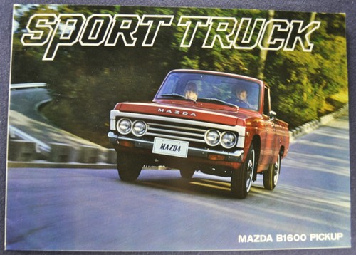 1974 Mazda B1600 Sport Pickup Truck Sales Brochure Folder Excellent Original 74