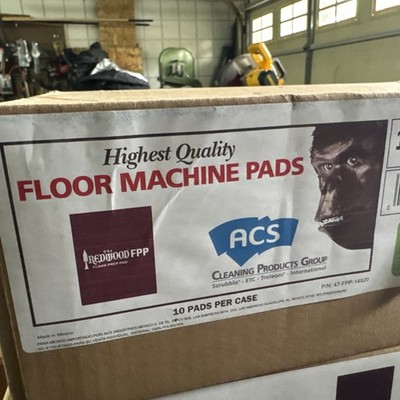 Americo 42071420 20'' x 14'' EcoPrep EPP Specialty Pads - Maroon (10/CT) New