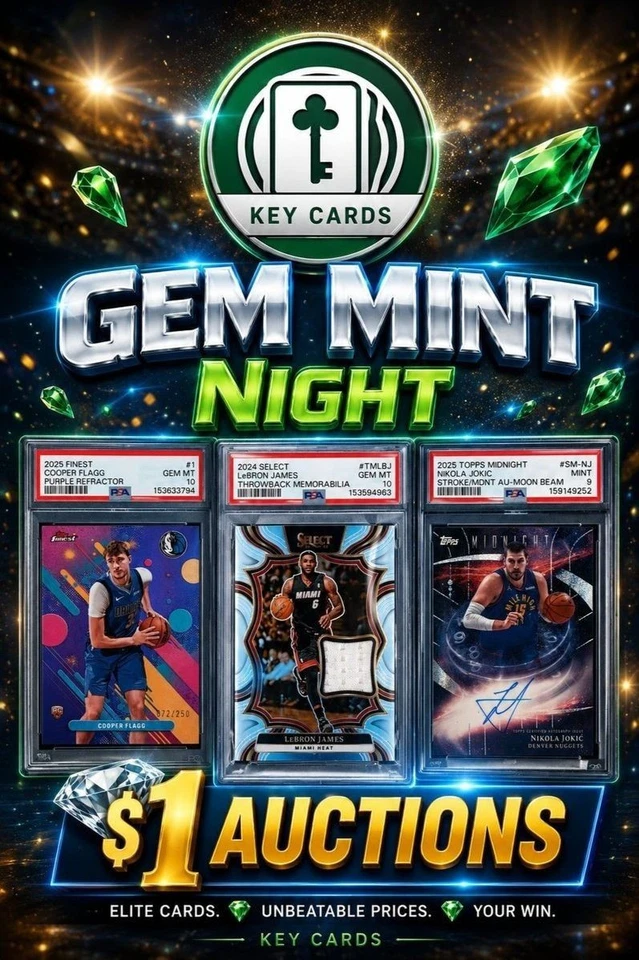 Key Cards Gem Mint Night