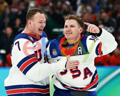 Brady & Matthew Tkachuk 2026 Olympic Gold Senators Panthers 8x10 NHL Photo