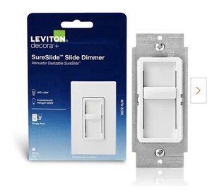 Leviton SureSlide Dimmer Switch for Dimmable LED, Halogen and Incandescent Bulbs