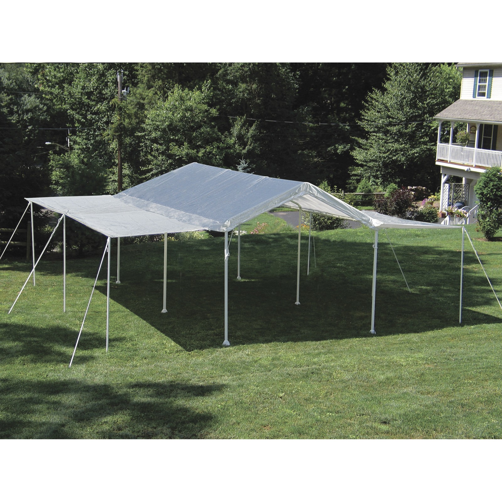 Tent, 20ft.l X 10ft.w, White, Model#