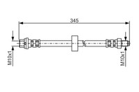 Bremsschlauch Bosch 1 987 481 168 FüR Connect Ford Transit Tourneo 16V LPG Tdci