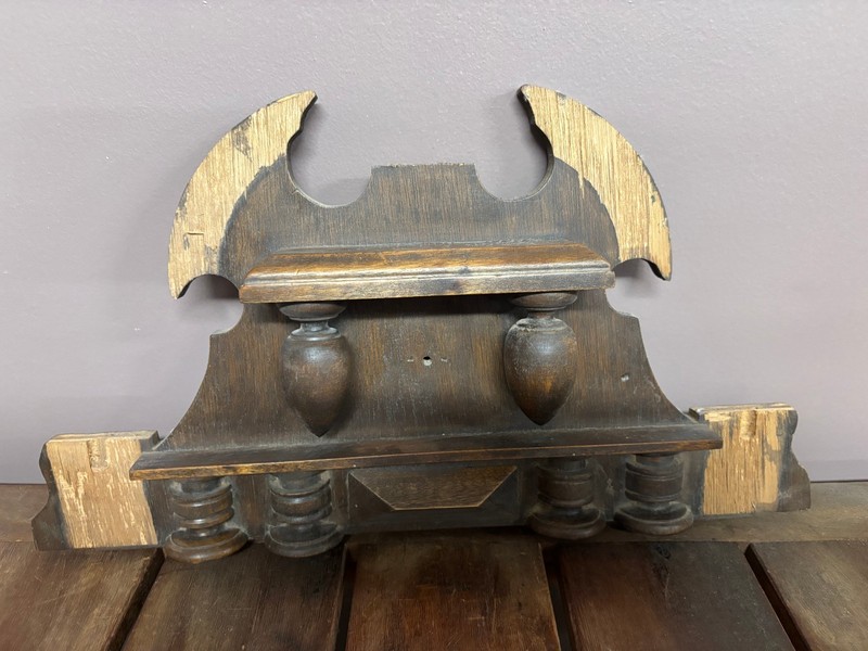 Vintage Wood Pediment Trim Architectural Furniture Salvage