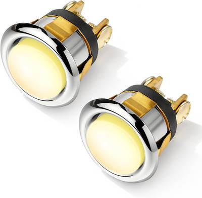 Lighted Doorbell Button Replacement, 2 Pcs round LED Door Bell Push Buttons