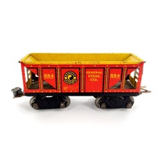 Vintage Marx Tin Litho Train Coal Car No 554 General Coal Co Northern Pacific