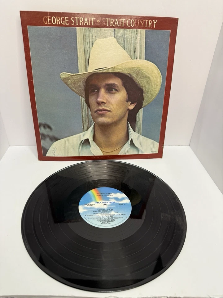 George Strait "Strait Country" MCA Records (Original 1981) Plays VG/VG Foto 3 de 4